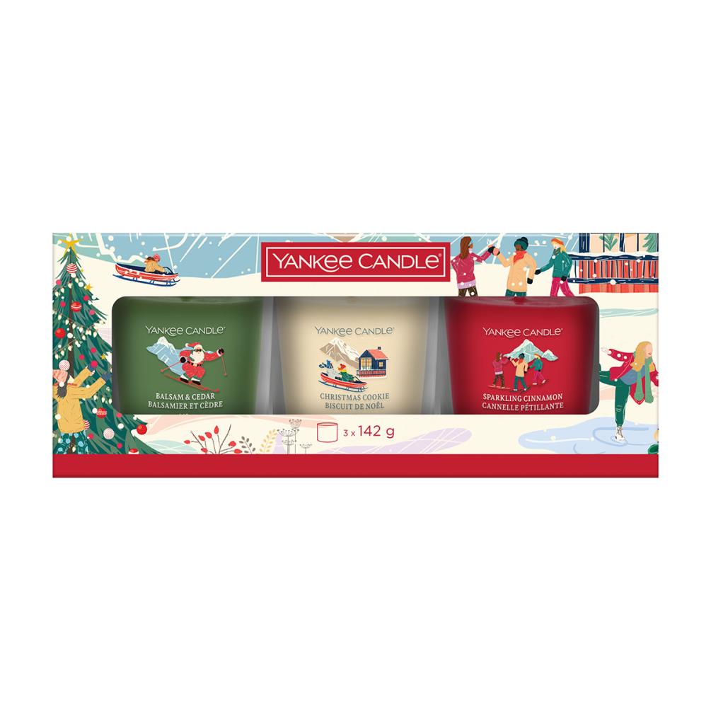 Yankee Candle 3 Small Tumbler Jar Candle Christmas Gift Set Extra Image 1